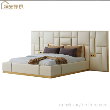 новый модный современный набор мебели для спальни с кроватью размера &quot;king-size&quot;